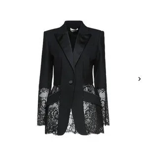 Jackets & Coats | Alexander Mcqueen Woman Suit Jacket Black